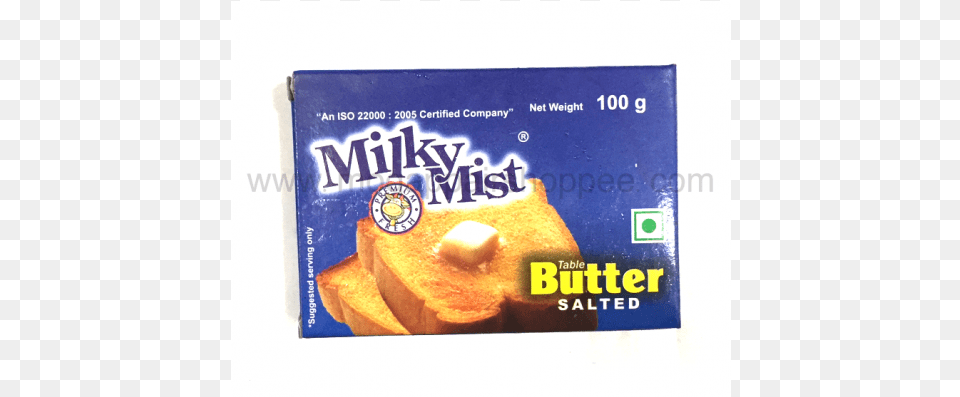 Milky Mist Table Butter Salted 100gm Milky Mist, Bread, Food, Toast, Burger Free Png Download