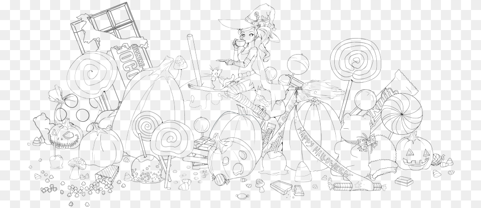 Milky Way Candy Bar Lineart Line Art, Doodle, Drawing, Spoke, Machine Free Png Download