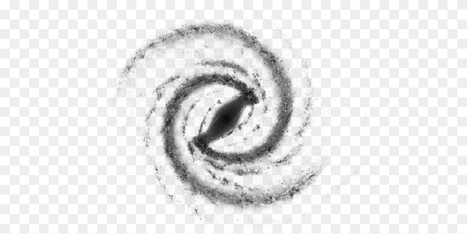 Milky Way Galaxy Black And White, Gray Png