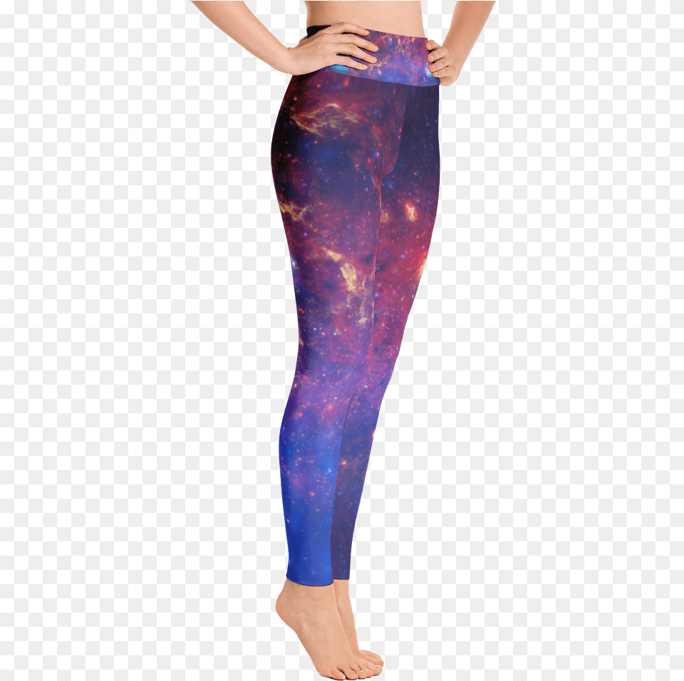 Milky Way Galaxy Leggings Cool Rogue Yoga Pants, Clothing, Hosiery, Tights, Adult Free Png