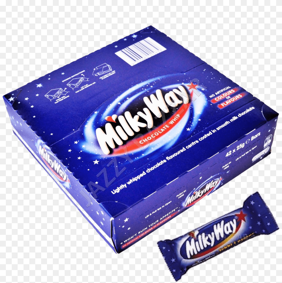 Milky Way Milk Chocolate Bars Box X, Gum, Business Card, Paper, Text Png Image