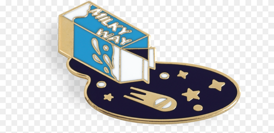 Milky Way Pin, Badge, Logo, Symbol, Emblem Free Png
