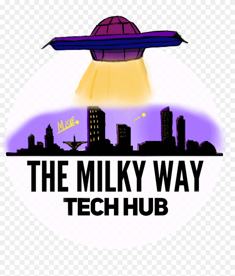 Milky Way Tech Hub, Lighting, City, Advertisement, Poster Png Image