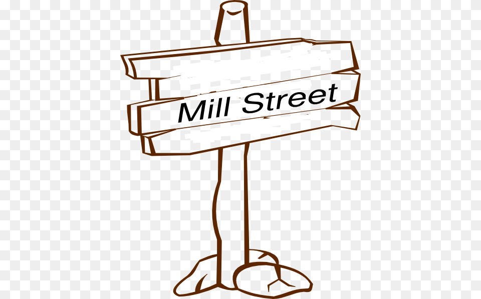 Mill Street Sign Clip Art, Text Free Png