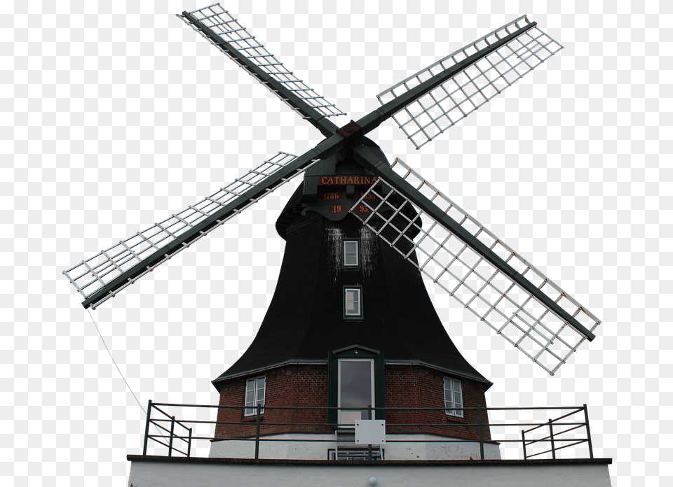 Mill Windmill Wing Wood Grind Old Dutch Windmill Dutch Windmill Silhouette, Engine, Machine, Motor, Outdoors Free Transparent Png
