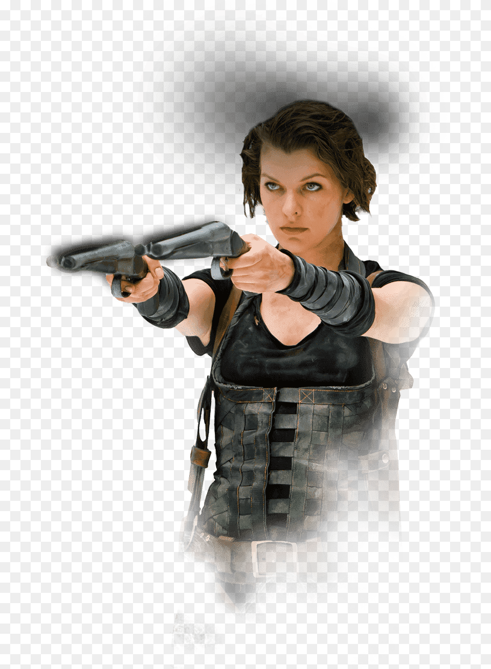 Milla Jovovich Resident Evil Afterlife, Firearm, Weapon, Clothing, Vest Png Image