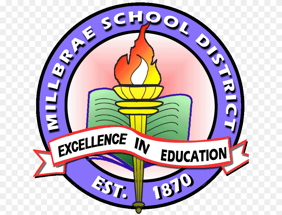 Millbrae School Dist On Twitter Principal Hophan Host Potluck, Light, Logo, Emblem, Symbol Free Transparent Png