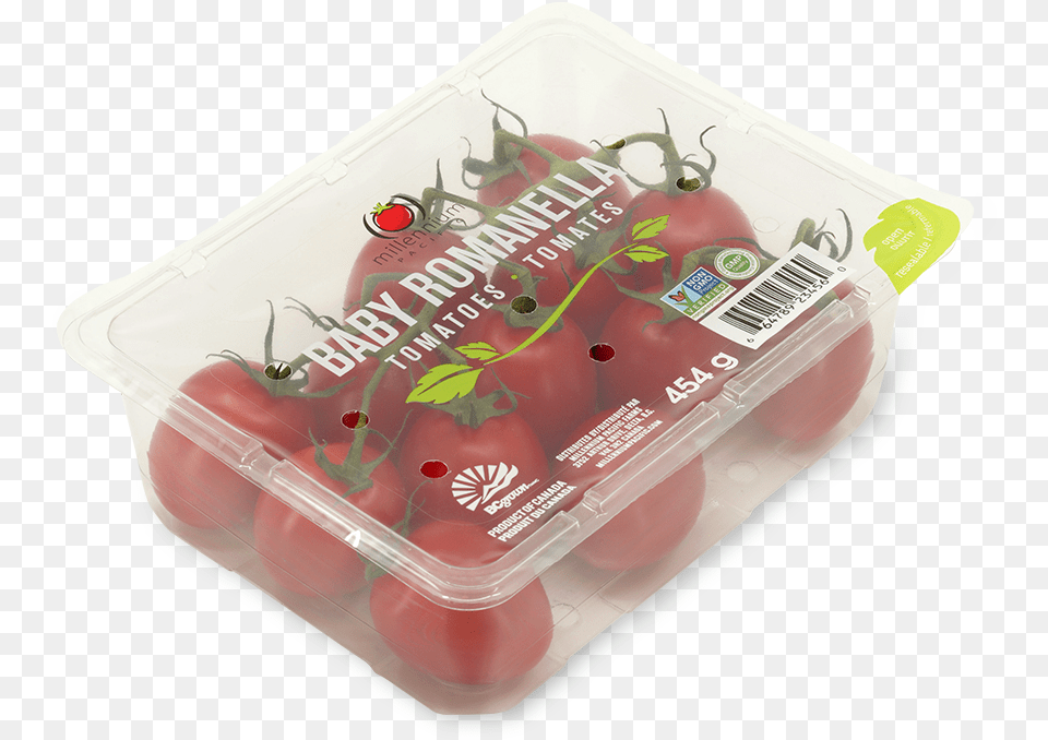 Millenium Tomatoes In Top Seal Package Strawberry, Food, Produce, Plant, Tomato Free Png