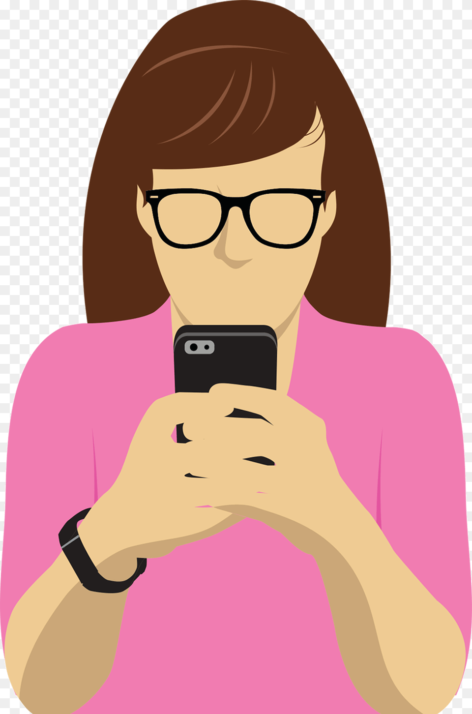 Millennial Girl Millennials Icon, Accessories, Texting, Photography, Phone Png