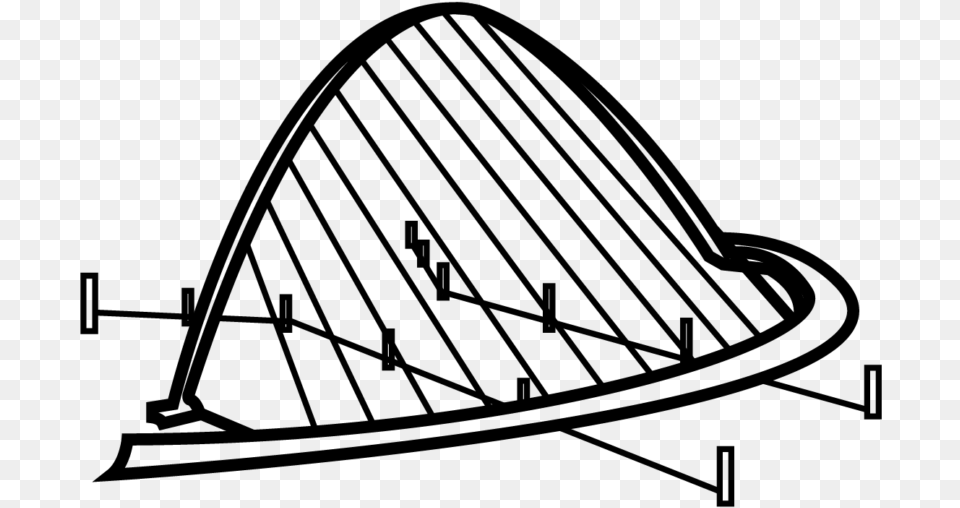 Millennium Bridge Newcastle Clipart, Gray Free Transparent Png