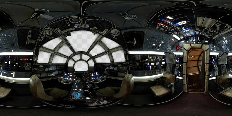 Millennium Falcon 360 Cockpit View, Aircraft, Transportation, Vehicle, Car Png
