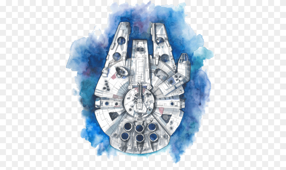 Millennium Falcon Art, Astronomy, Outer Space, Space Station, Aircraft Free Png Download