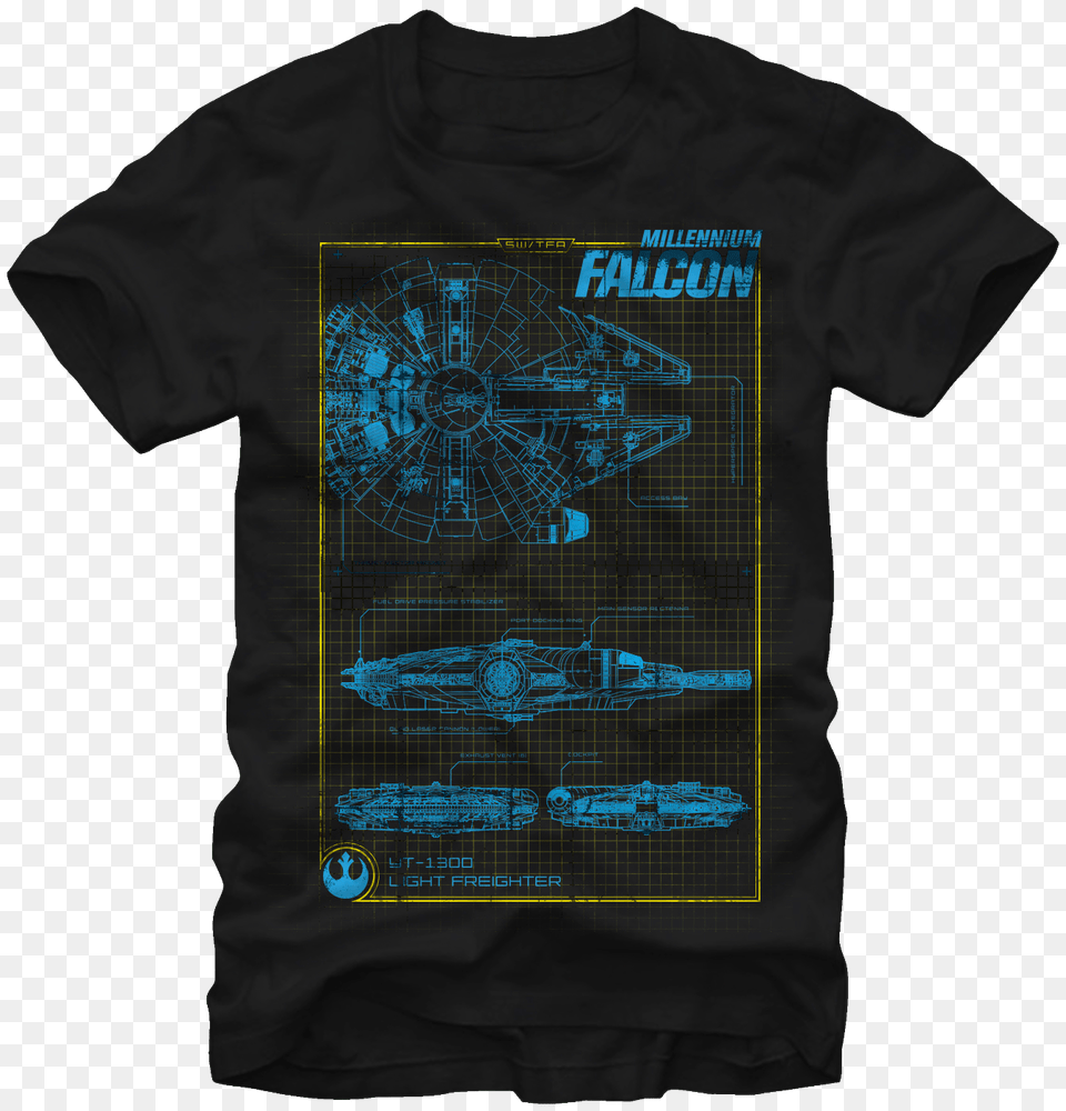 Millennium Falcon Captain Phasma Shirt, Clothing, T-shirt Free Transparent Png