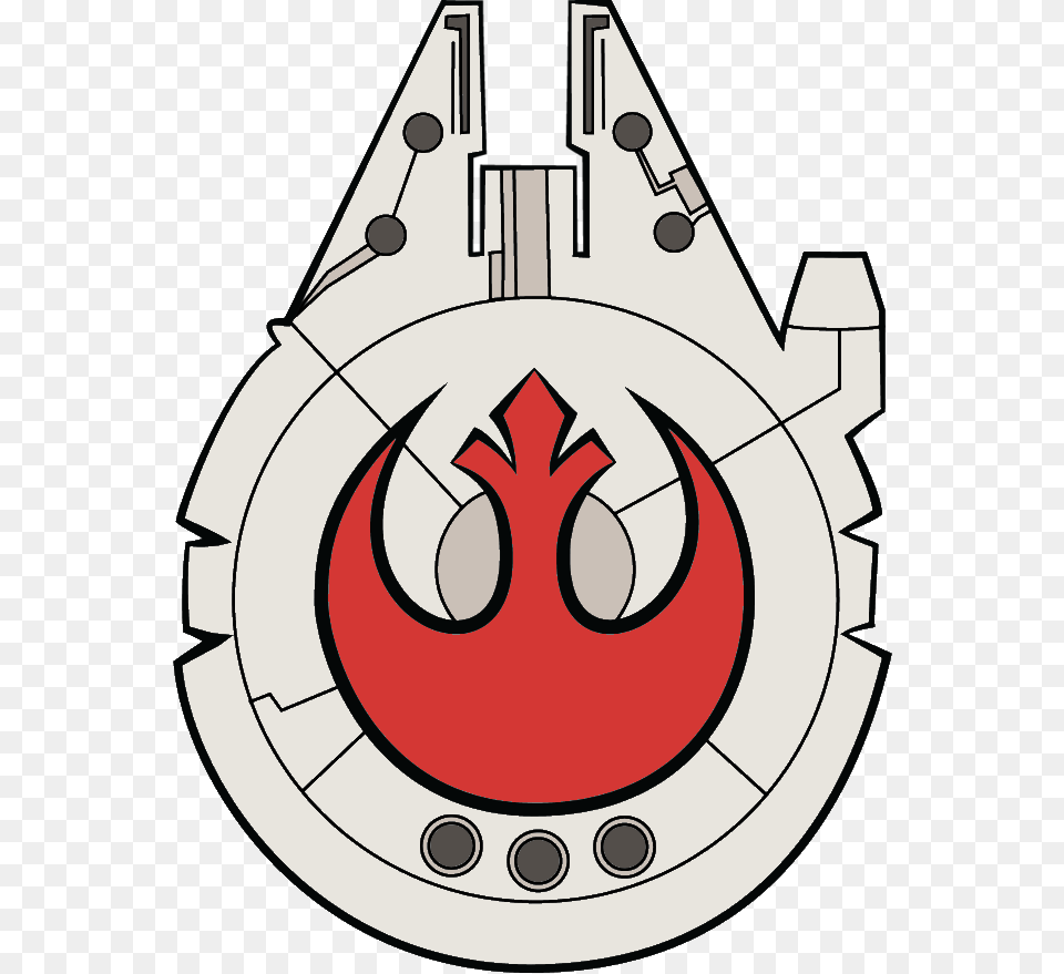 Millennium Falcon Rebel Halcon Milenario Tattoo, Electronics, Hardware, Ammunition, Grenade Free Transparent Png