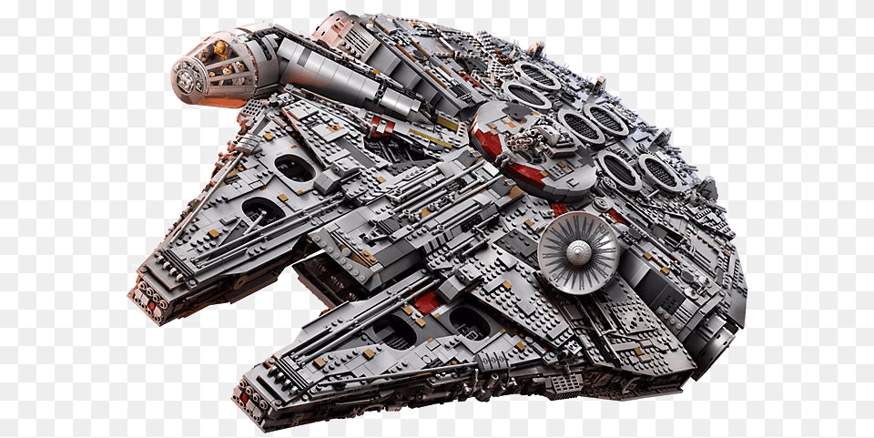 Millennium Falcon Star Wars Transparent Image Lego Millennium Falcon Ucs, Aircraft, Spaceship, Transportation, Vehicle Png