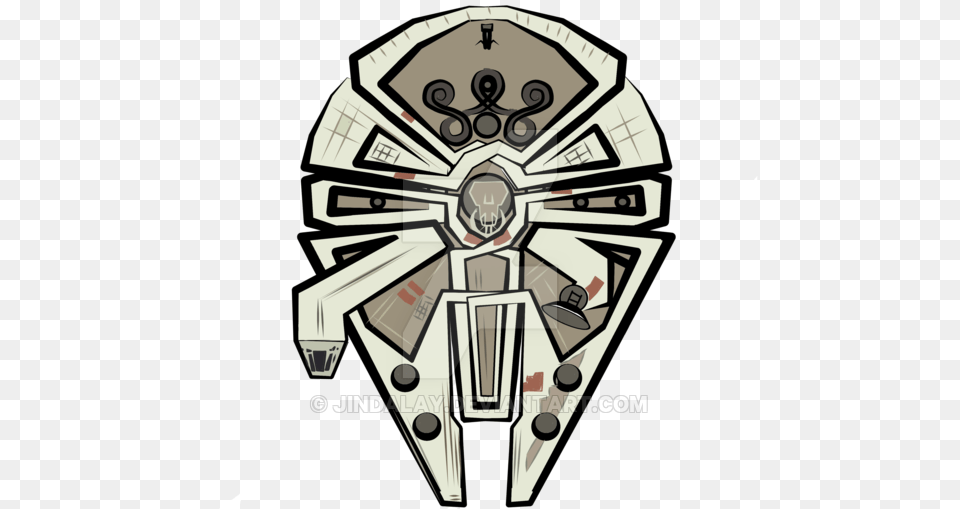 Millennium Falcon Tattoo Design, Aircraft, Transportation, Vehicle Free Png Download