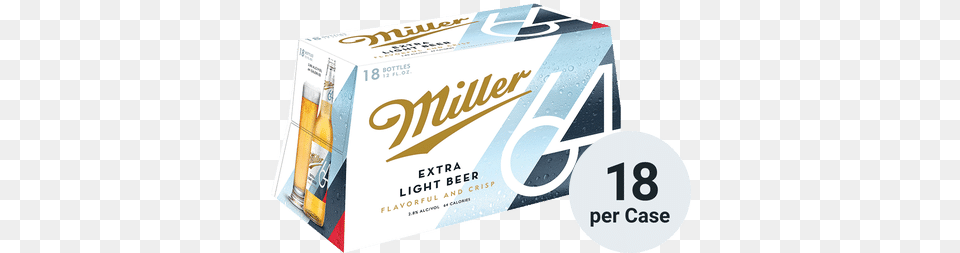 Miller 64 Miller 64 Extra Light Beer, Box, Cardboard, Carton Free Png Download