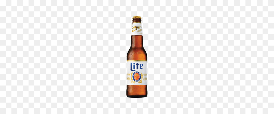 Miller Lite, Alcohol, Beer, Beer Bottle, Beverage Png