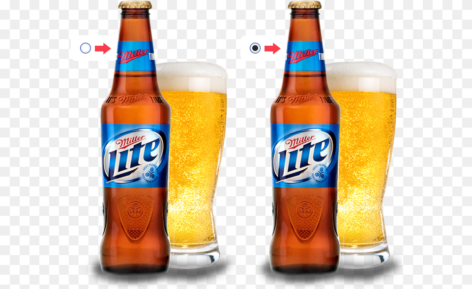 Miller Lite Old Miller Light Bottles, Alcohol, Beer, Beverage, Glass Free Png