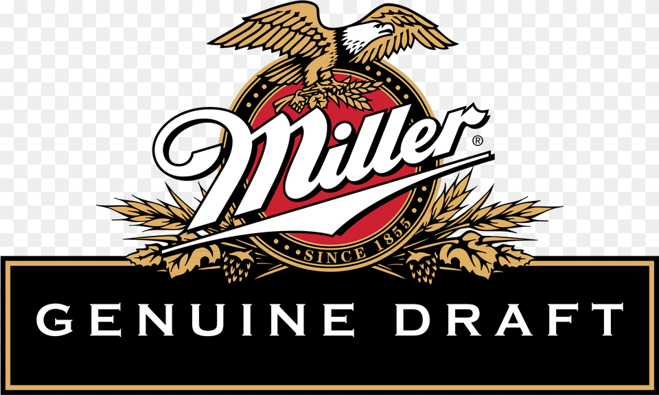 Miller Logo Transparent Miller Genuine Draft Logo, Emblem, Symbol, Animal, Bird Free Png Download