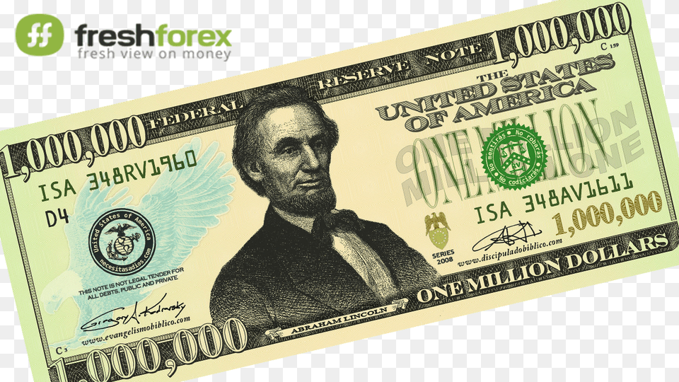 Million Dollar Bill, Adult, Male, Man, Person Png Image