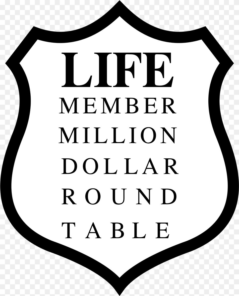 Million Dollar Round Table Logo Black And White Member Million Dollar Round Table, Text, Symbol Free Png Download