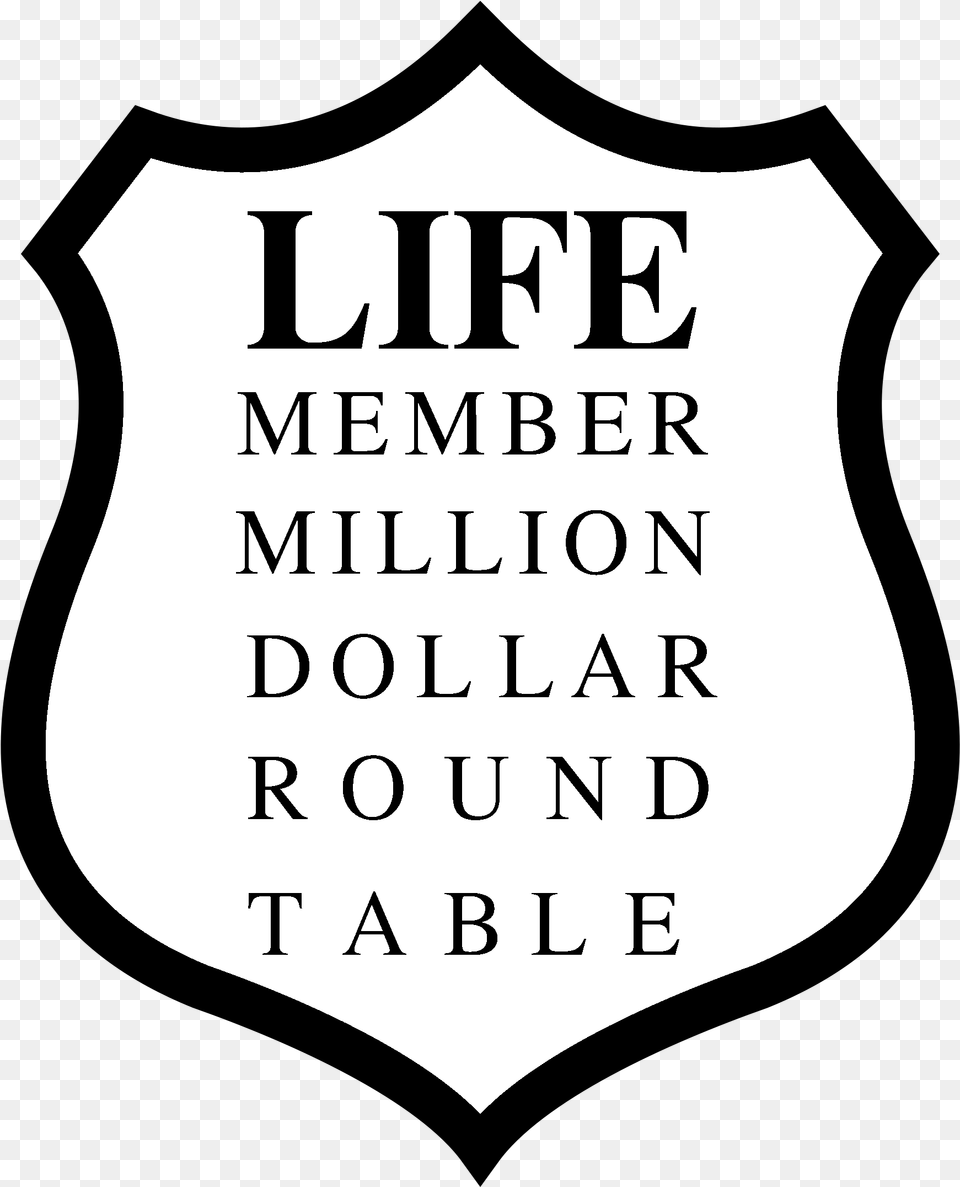 Million Dollar Round Table Logo Black And White Member Million Dollar Round Table, Text, Symbol Free Png