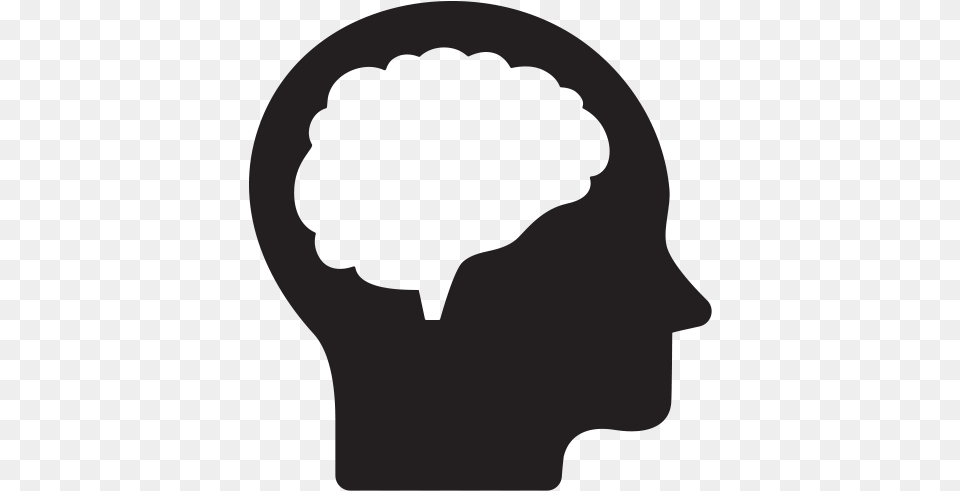 Millions Of Americans Face A Mental Health Problem Head Brain Icon, Silhouette, Body Part, Neck, Person Free Transparent Png