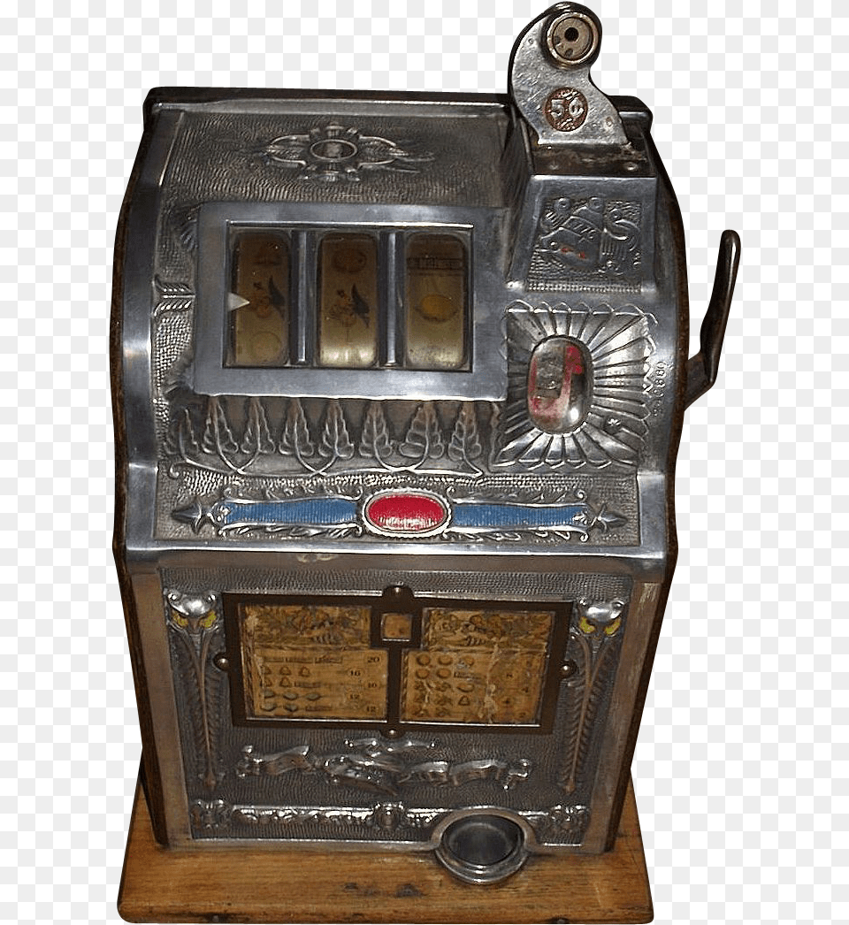 Mills Liberty Bell Five Cent Slot Machine Made Circa Antique Slot Machine, Gambling, Game, Mailbox Png Image