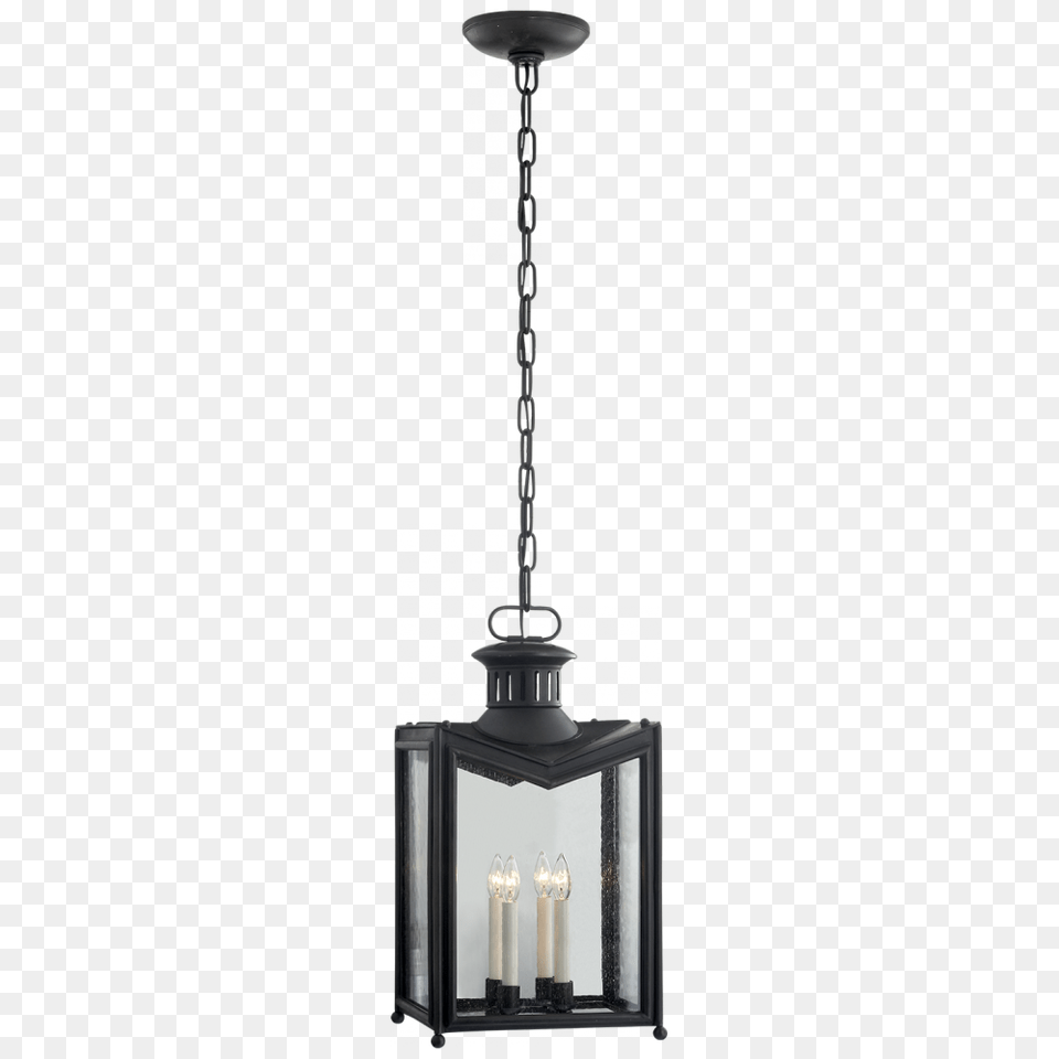 Mills Medium Hanging Lantern In Aged Iron With R Lantern, Lamp Png Image