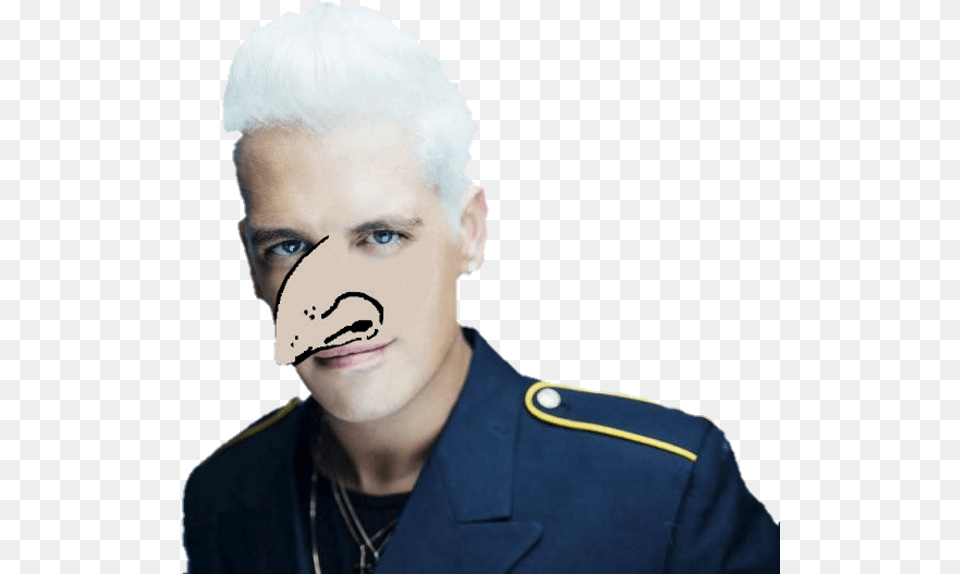 Milo Yiannopoulos Milo Yiannopoulos Blond Spiky Hair, Person, Face, Head, Adult Free Png Download