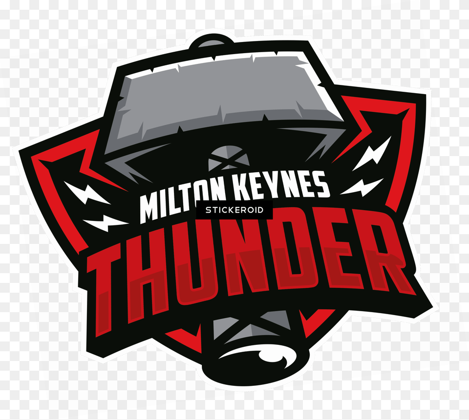 Milton Keynes Thunder Logo, Sticker, Dynamite, Weapon, Advertisement Png Image