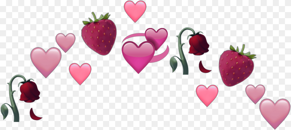 Milukyun Iphone Iphoneemoji Emoji Emojis Emojicrown Aesthetic Cute Spongebob, Heart, Flower, Petal, Plant Png