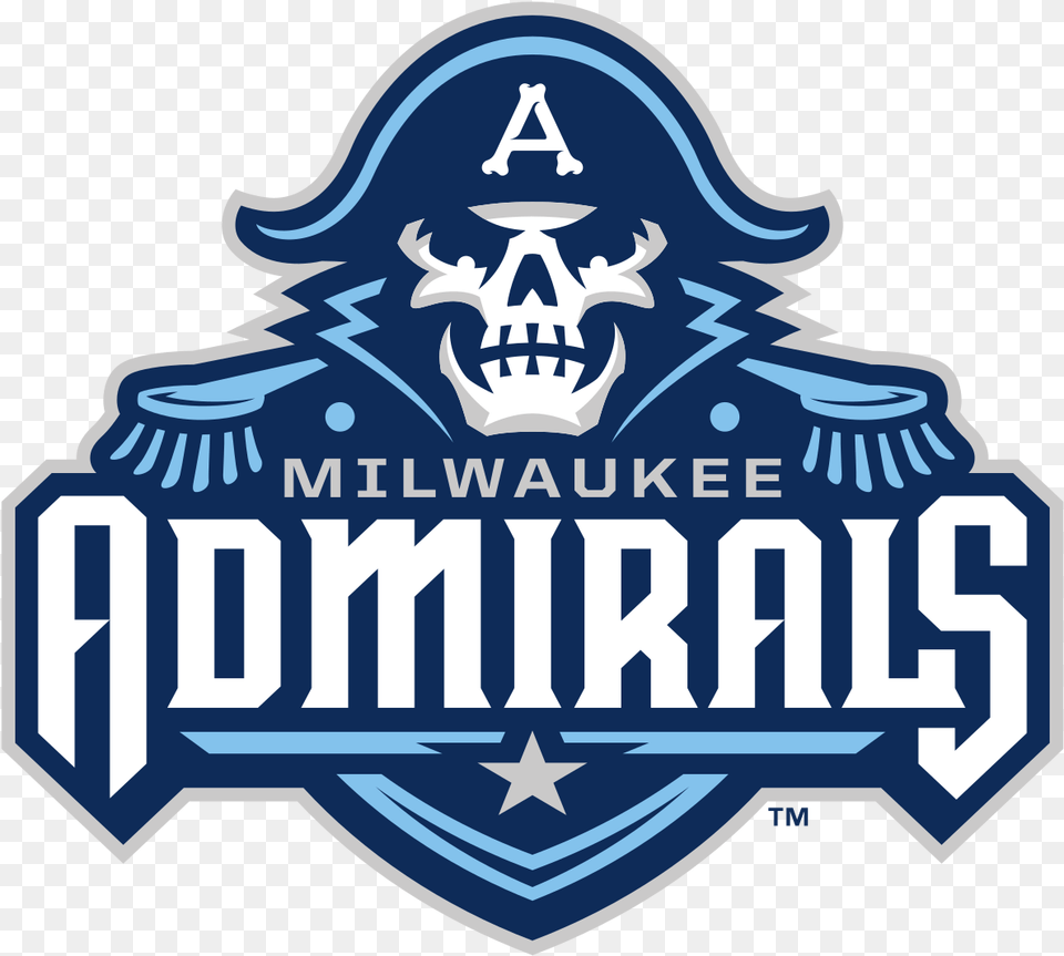 Milwaukee Admirals Hockey, Badge, Logo, Symbol, Emblem Png