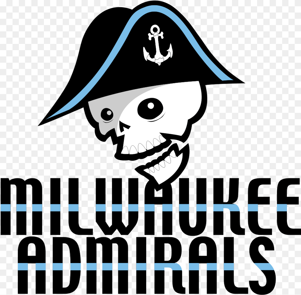Milwaukee Admirals Logo Milwaukee Admirals Logo 2010, Person, Pirate, People, Shark Free Png