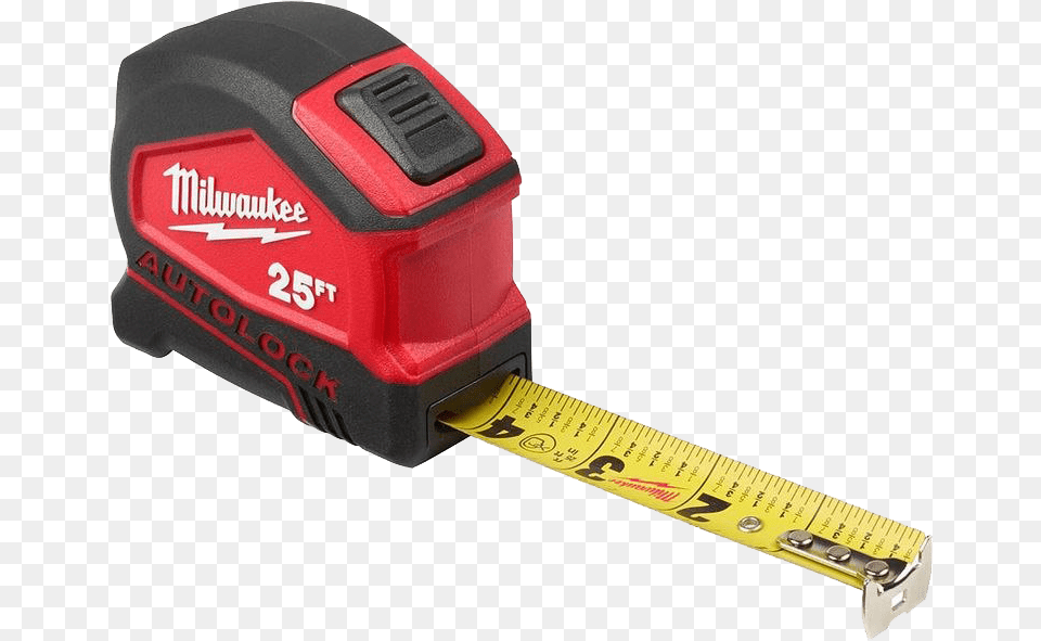 Milwaukee Auto Lock Tape Measure, Chart, Plot, Measurements Free Png