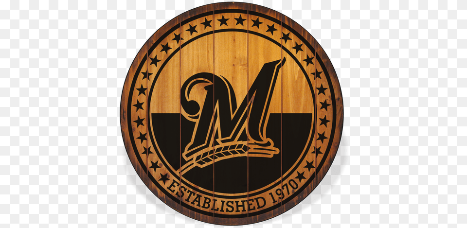 Milwaukee Brewers Barrel Top Sign Emblem, Logo, Symbol Free Png