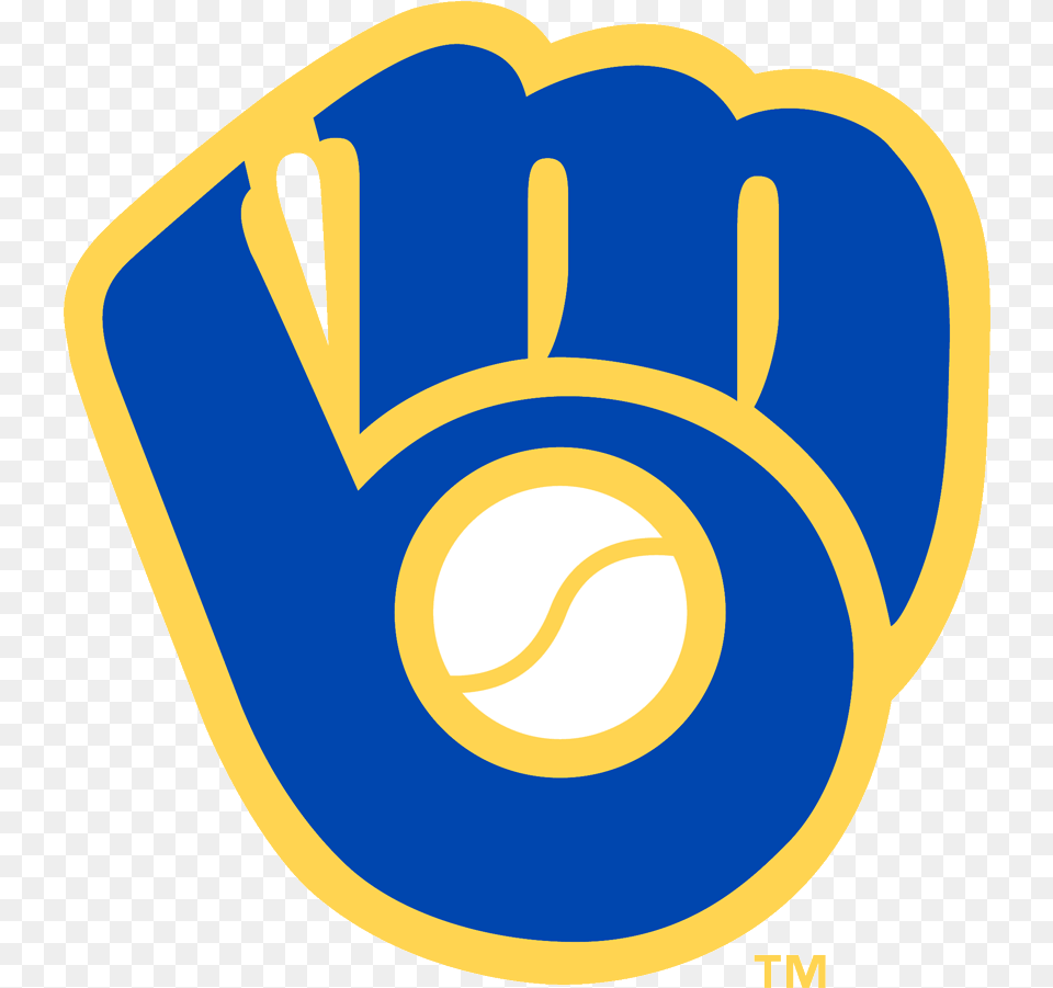 Milwaukee Brewers Glove Logo Milwaukee Brewers Opening Day 2017, Baseball, Baseball Glove, Clothing, Sport Free Png