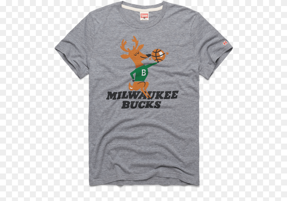 Milwaukee Bucks Bango Retro Wisconsin Nba Horse T Shirt, Clothing, T-shirt, Boy, Child Png Image