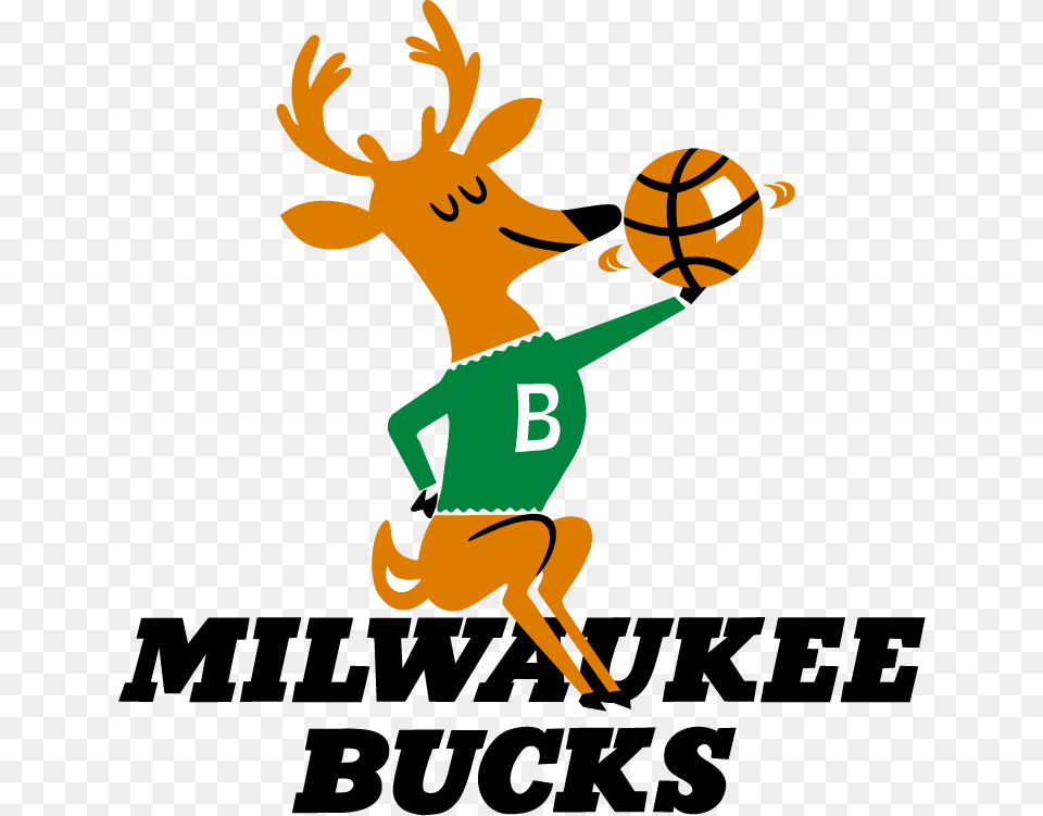 Milwaukee Bucks First Logo, Sport, Ball, Handball, Mammal Free Png Download