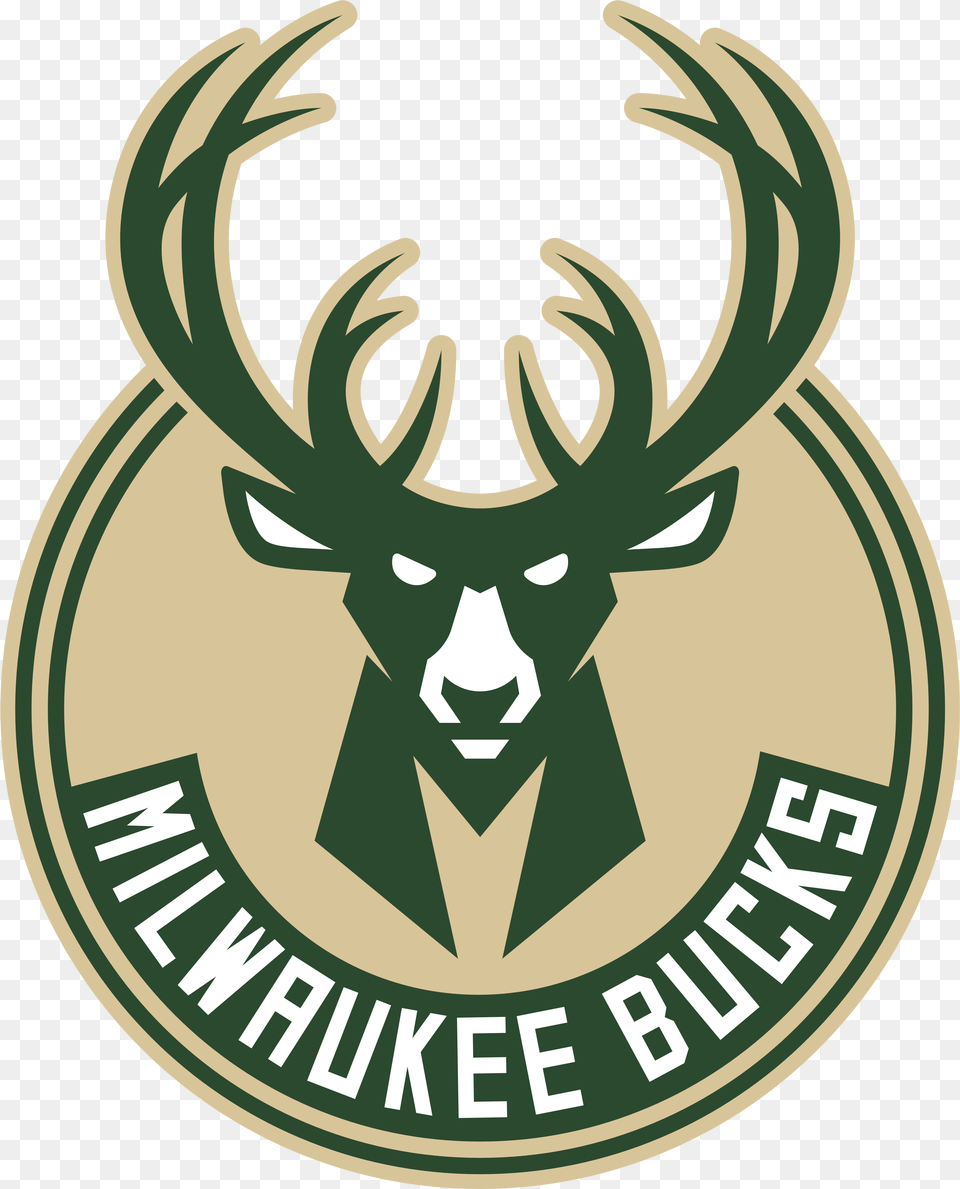 Milwaukee Bucks Logo De Milwaukee Bucks, Animal, Deer, Mammal, Wildlife Free Png