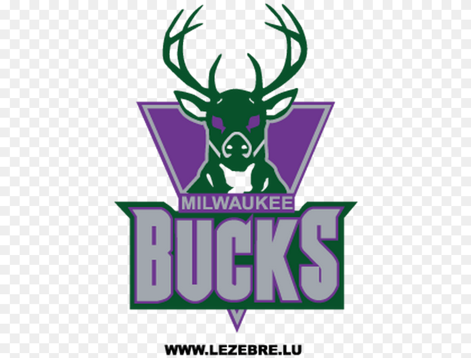 Milwaukee Bucks Logo Sticker Black Milwaukee Bucks Logo, Animal, Deer, Mammal, Wildlife Free Transparent Png