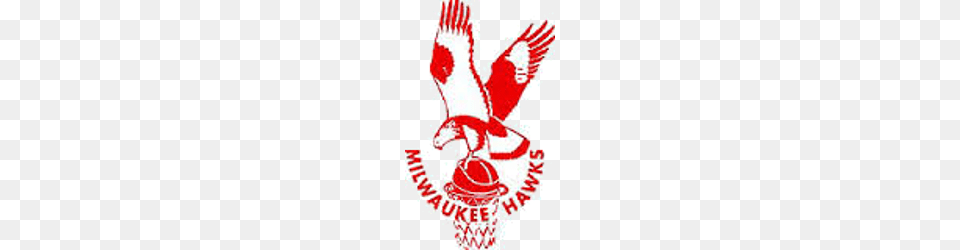 Milwaukee Hawks Primary Logo Sports Logo History, Animal, Bird, Food, Ketchup Free Png Download