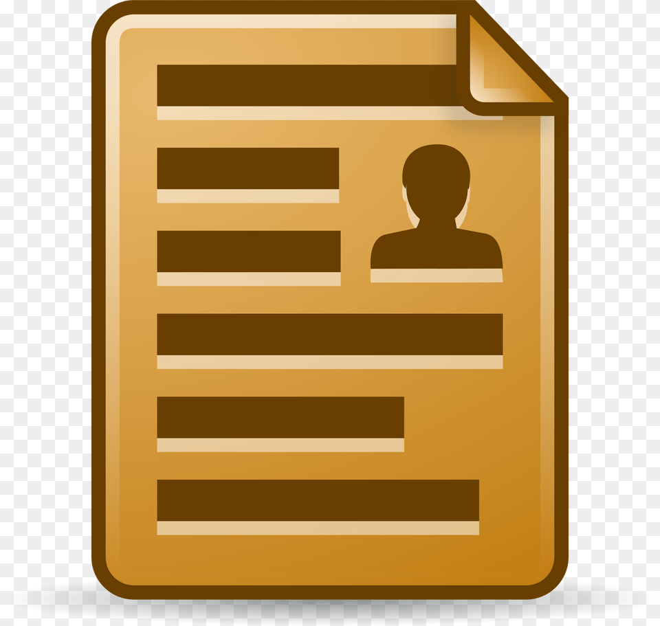 Mimetype Document Clip Arts Icon Document, Person, Furniture, Wood, Cabinet Free Png Download