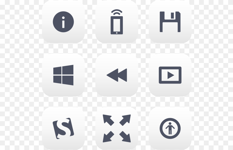 Mimetype Icon In Style Flat Rounded Square Blue Gray Cross, Text, Gas Pump, Machine, Pump Png Image