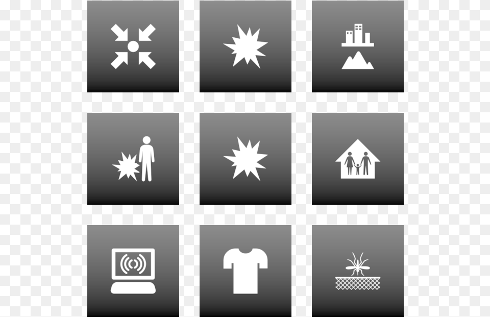 Mimetype Icon In Style Flat Square White On Black Gradient Graphic Design, Symbol Png Image