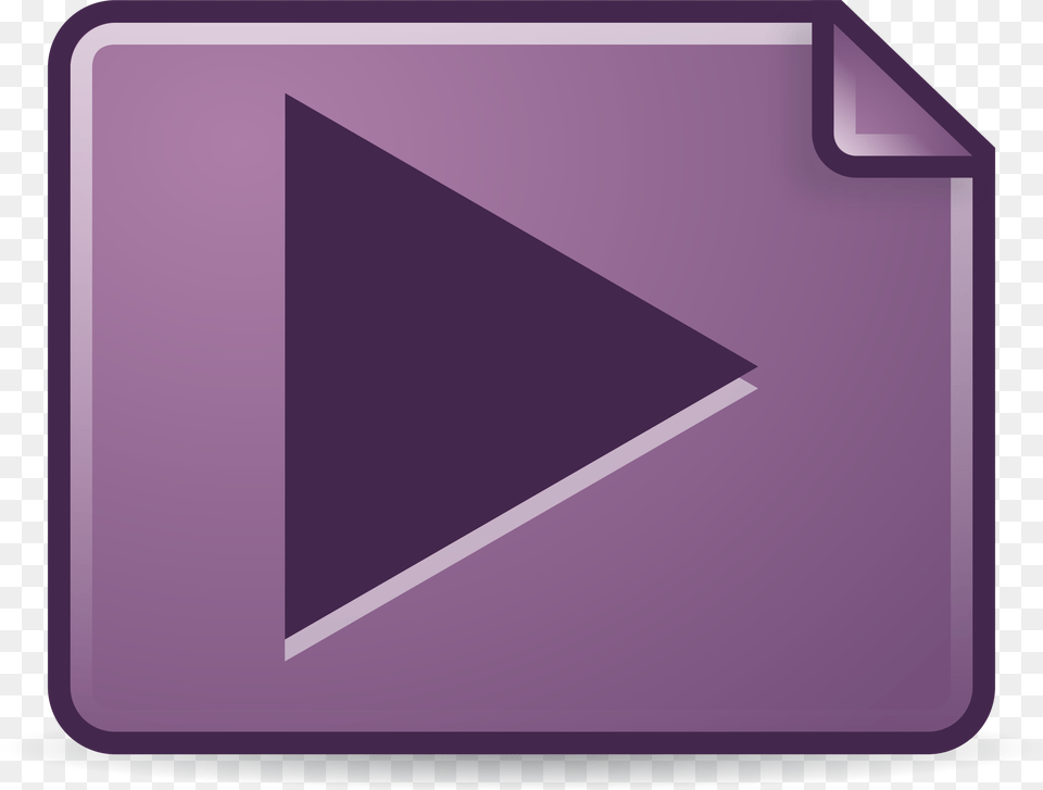 Mimetype Video Clip Arts Icon, Purple, Triangle, Blackboard Free Transparent Png