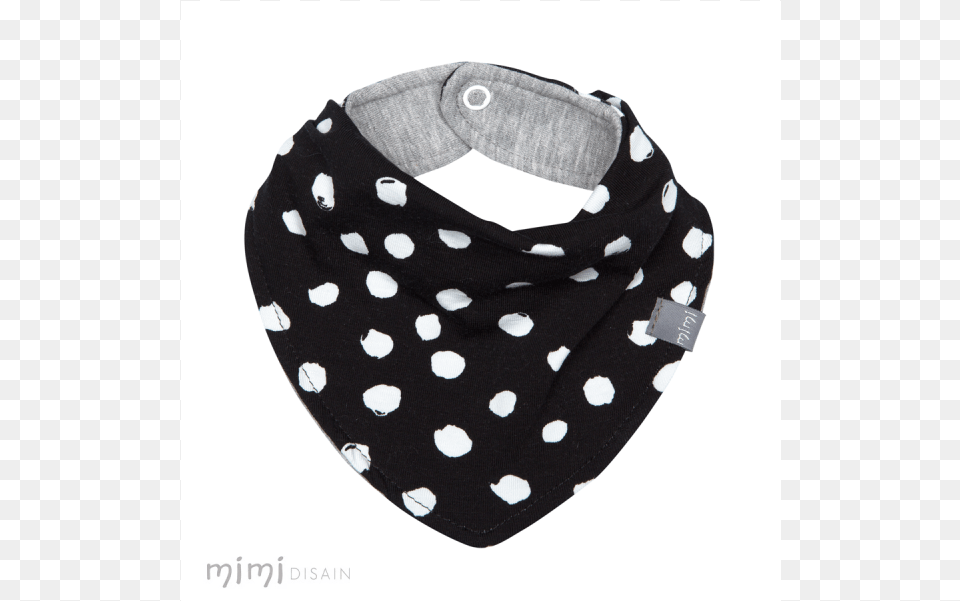 Mimi Bib Black White Dot Polka Dot, Accessories, Bandana, Headband Png