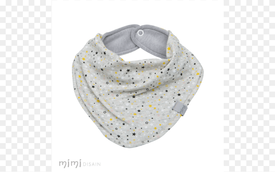 Mimi Bib Stardust Grey Scarf, Diaper Free Png Download