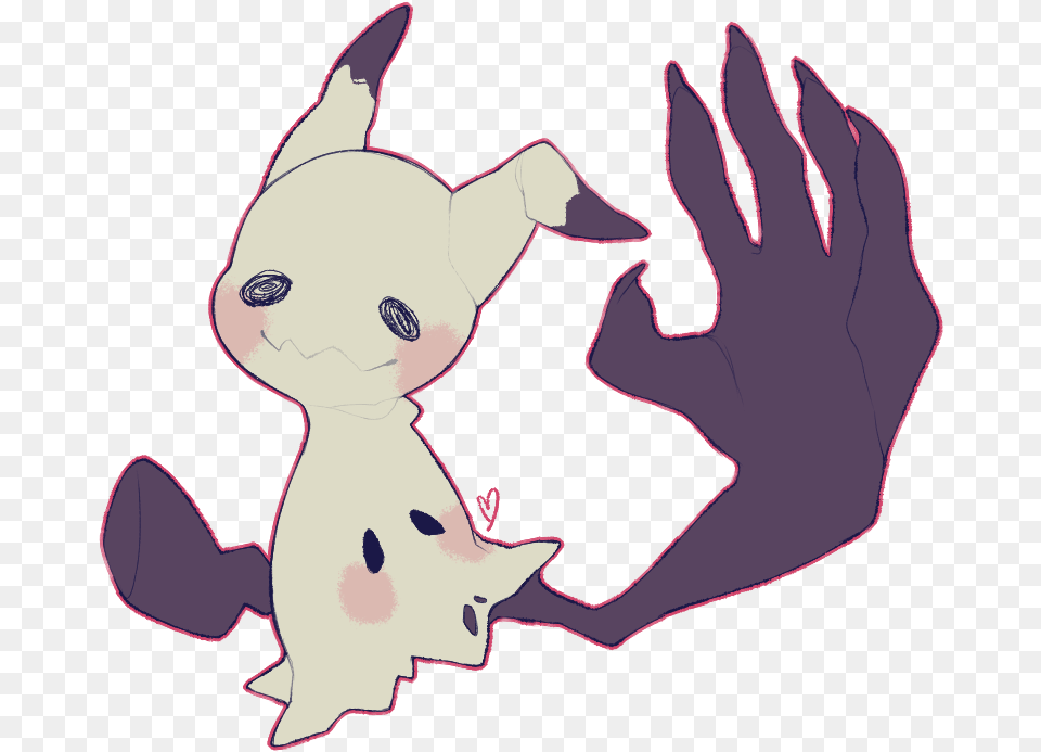 Mimikyu Is A Friend Drawing, Purple, Baby, Person, Cartoon Png Image